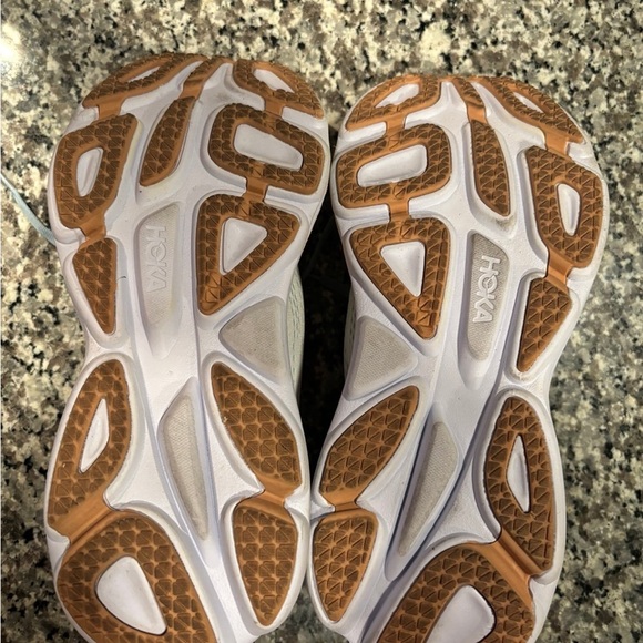 Hoka One Bondi 8 Blue and Yellow Running Shoes - Picture 11 of 11